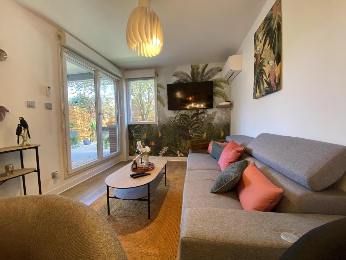 Apartmán Le Jungle : T2 Avec Jardin Et Jacuzzi Blagnac Exteriér fotografie