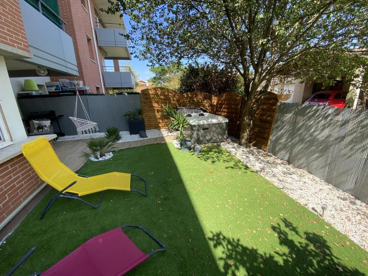 Apartmán Le Jungle : T2 Avec Jardin Et Jacuzzi Blagnac Exteriér fotografie